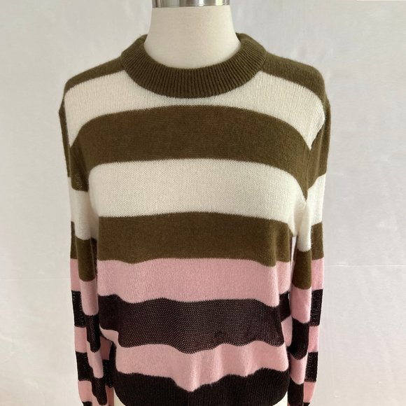 RAG & BONE Annika Cashmere-blend Sweater, Stripe, S - Picture 2 of 11